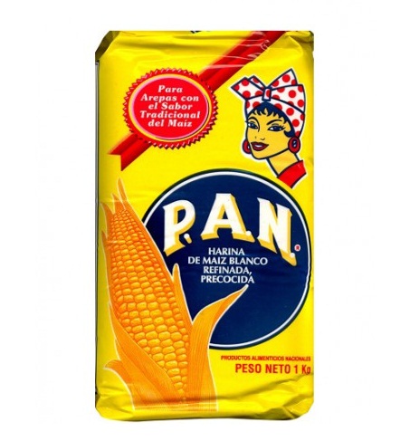 Harina PAN Whole-Grain White Corn Meal - Pack of 3